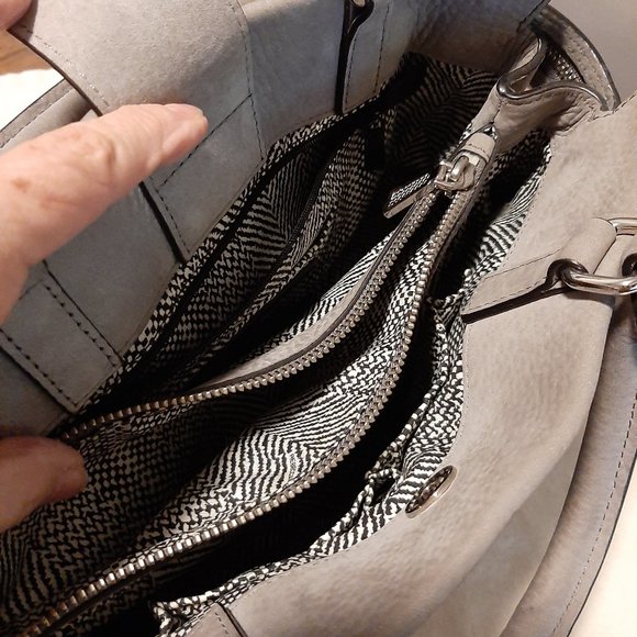 Rebecca Minkoff Crosby Nubuck Satchel Tote *EUC* - Picture 7 of 11